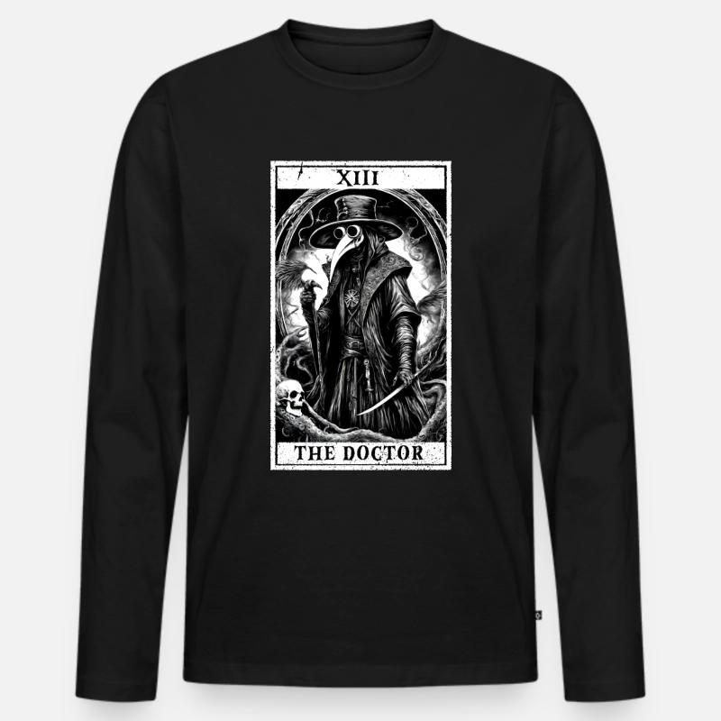 Tarot-Arzt - Männer Premium Bio Langarmshirt - Schwarz
