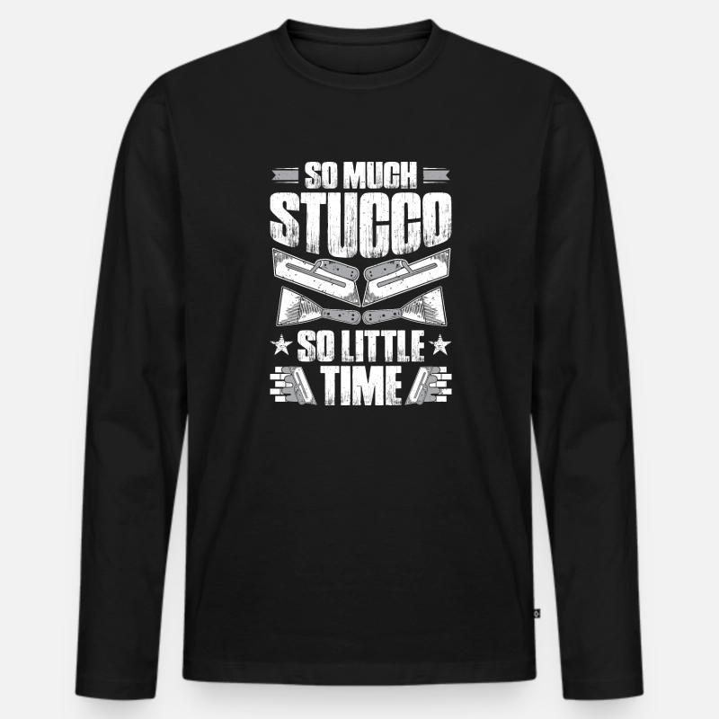 Plasterer plasterer plasterer plasterer plasterer - Men's Premium Organic Long Sleeve Shirt - black