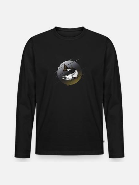 Sea trout fishing - Coastal Angler Mefo - Men's Premium Organic Long Sleeve Shirt - black
