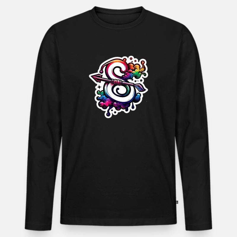 Zodiac: Schütze - Männer Premium Bio Langarmshirt - Schwarz