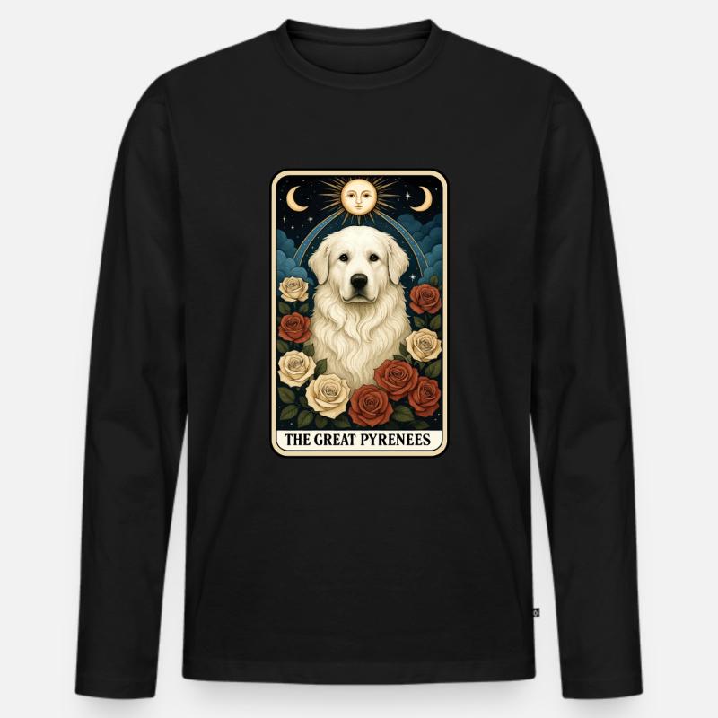 Pyrenäenberghund - Männer Premium Bio Langarmshirt - Schwarz