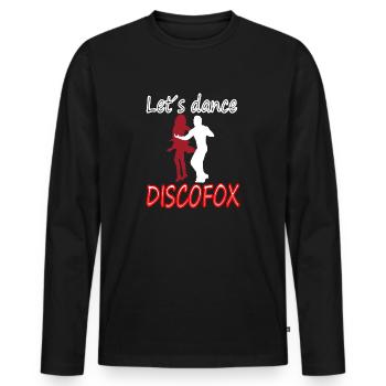 Discofox danse danse dansante couple de danse cadeau - T-shirt manches longues Premium bio Homme - noir - Devant - Nico (187cm)