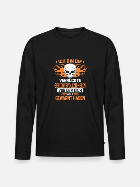 GERICHTSVOLLZIEHERIN - Männer Premium Bio Langarmshirt - Schwarz