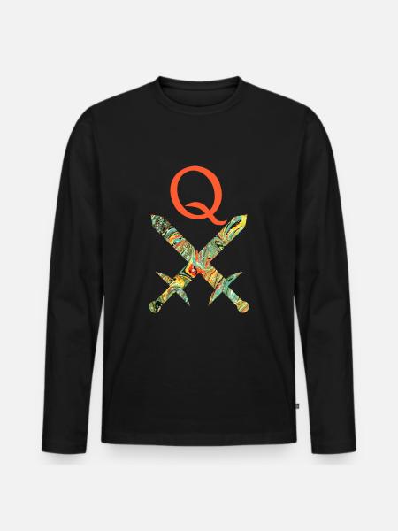 épées croisées e 200 q - T-shirt manches longues Premium bio Homme - noir