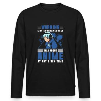 Cosplay Japan Animes Waifu - Men's Premium Organic Long Sleeve Shirt - black - Front - Nico (187cm)