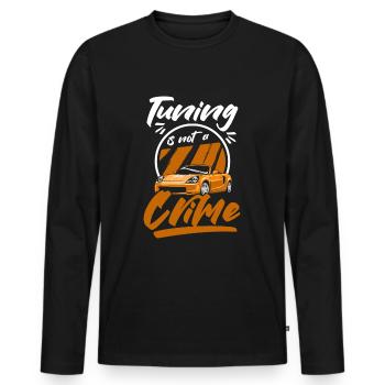Tuner Cars - Men's Premium Organic Long Sleeve Shirt - black - Front - Nico (187cm)