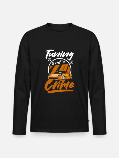 Voitures Tuner - T-shirt manches longues Premium bio Homme - noir