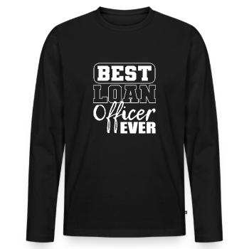 Meilleur agent de crédit Personne qui travaille dur Poison - T-shirt manches longues Premium bio Homme - noir - Devant - Nico (187cm)