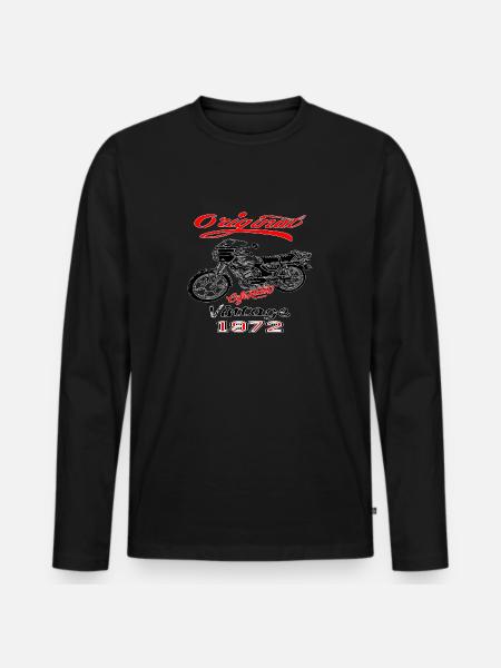 Zündapp KS 50 Classic Bike - Männer Premium Bio Langarmshirt - Schwarz