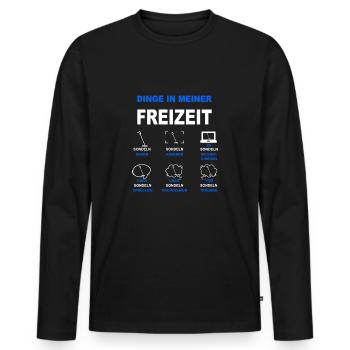 Sondeln Metalldetektor Sondler Metallsucher Schatz - Männer Premium Bio Langarmshirt - Schwarz - Vorne - Nico (187cm)