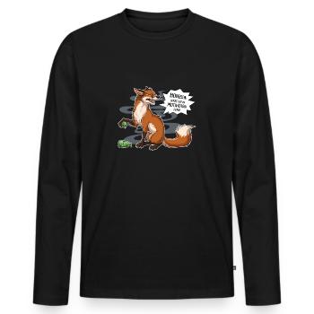 Out of Motivation - Männer Premium Bio Langarmshirt - Schwarz - Vorne - Nico (187cm)