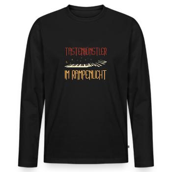 Klavier Pianist Tastenkünstler Piano - Männer Premium Bio Langarmshirt - Schwarz - Vorne - Nico (187cm)
