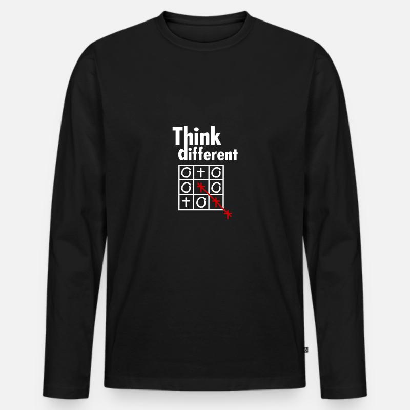 Think different B - Men's Premium Organic Long Sleeve Shirt - black