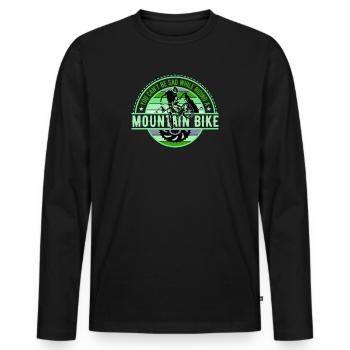 Unbenanntes Projekt 51 - Men's Premium Organic Long Sleeve Shirt - black - Front - Nico (187cm)