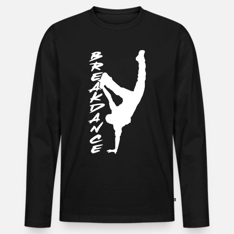 Breakdance Tanz Tanzen Breakdancer Tänzer - Männer Premium Bio Langarmshirt - Schwarz