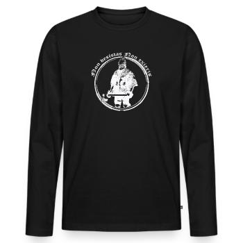 Knight Neither abandonment Nor retirement - Men's Premium Organic Long Sleeve Shirt - black - Front - Nico (187cm)