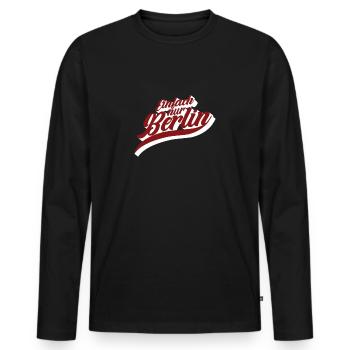 Berlin Berlin Berlin Einfach nur Berlin - Männer Premium Bio Langarmshirt - Schwarz - Vorne - Nico (187cm)