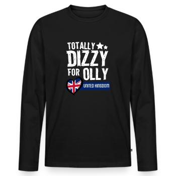 Schwindlig UK EUROVISION - Männer Premium Bio Langarmshirt - Schwarz - Vorne - Nico (187cm)