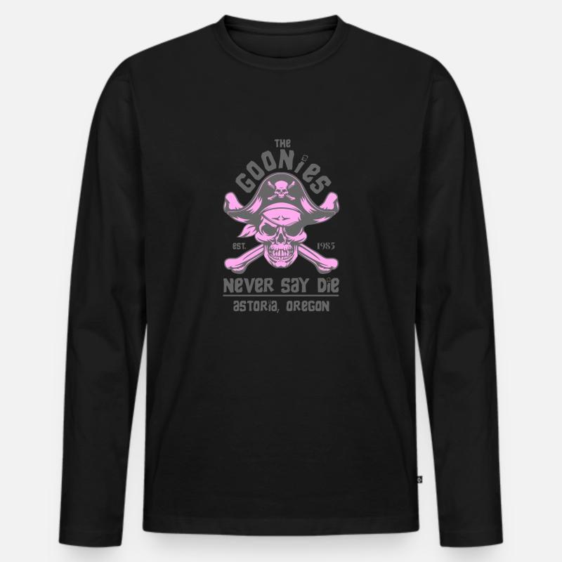DIE GOONIES 4 - Männer Premium Bio Langarmshirt - Schwarz