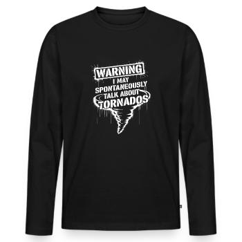 Forces of nature and their fascination - Men's Premium Organic Long Sleeve Shirt - black - Front - Nico (187cm)