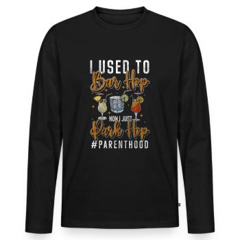 Clubbing Drinking Consumption - Men's Premium Organic Long Sleeve Shirt - black - Front - Nico (187cm)