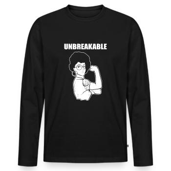 Afro Latina - Männer Premium Bio Langarmshirt - Schwarz - Vorne - Nico (187cm)