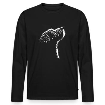 Lagotto Romagnolo Dog Dog Silhouette Wilsigns - Men's Premium Organic Long Sleeve Shirt - black - Front - Nico (187cm)