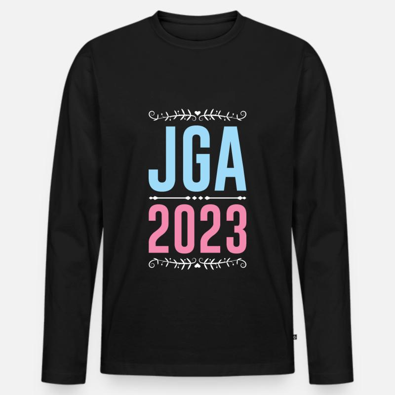 Jga 2023 Junggesellenabschied - Männer Premium Bio Langarmshirt - Schwarz