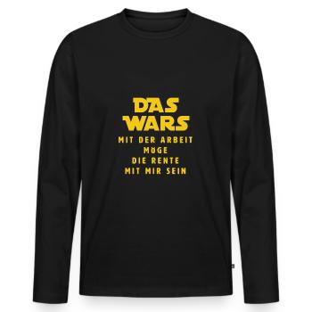 The Wars - Men's Premium Organic Long Sleeve Shirt - black - Front - Nico (187cm)