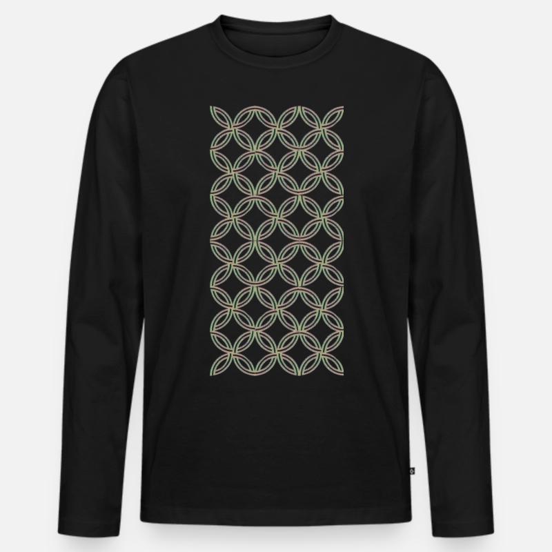 schlichter Look - Männer Premium Bio Langarmshirt - Schwarz