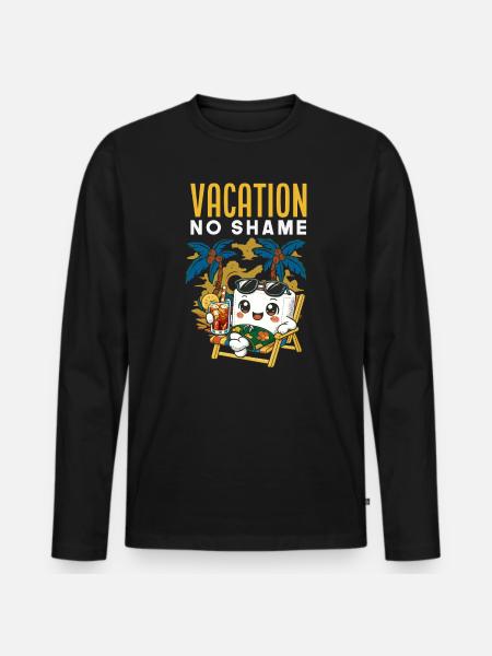 Boarding planes funny - Men's Premium Organic Long Sleeve Shirt - black