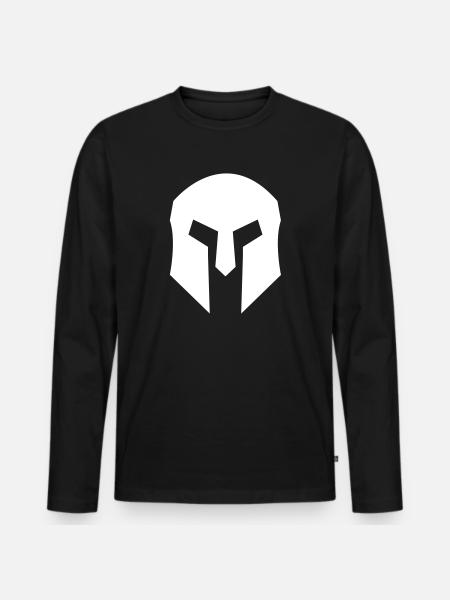 Casque Spartan - T-shirt manches longues Premium bio Homme - noir