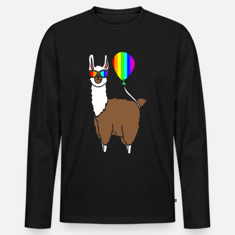LGBT - Männer Premium Bio Langarmshirt - Schwarz