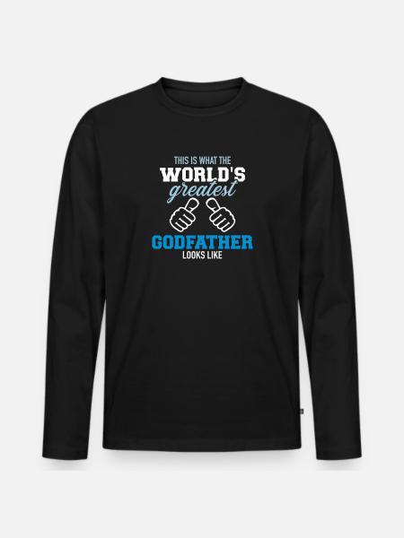 Godfather - Men's Premium Organic Long Sleeve Shirt - black
