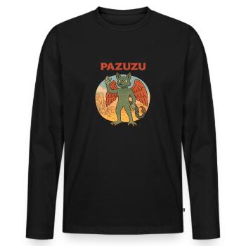 Pazuzu demon - Men's Premium Organic Long Sleeve Shirt - black - Front - Nico (187cm)
