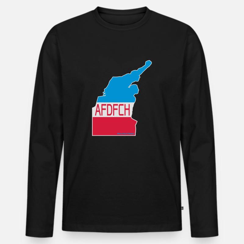 Matrosendenkmal AFDFCH - Männer Premium Bio Langarmshirt - Schwarz