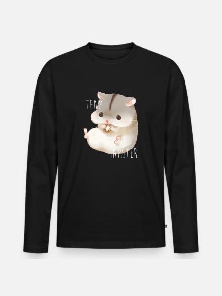 team hamster - T-shirt manches longues Premium bio Homme - noir