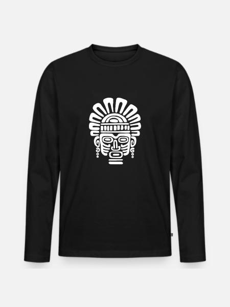 Inka Kultur, Lateinamerika - Männer Premium Bio Langarmshirt - Schwarz