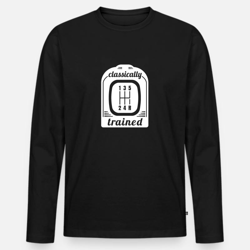 Manuelles Getriebe Schaltung Schaltgetriebe - Männer Premium Bio Langarmshirt - Schwarz