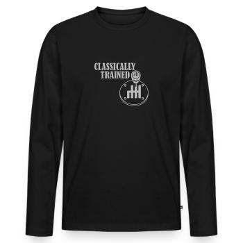 Transmission manuelle Changement de vitesse Transmission manuelle - T-shirt manches longues Premium bio Homme - noir - Devant - Nico (187cm)
