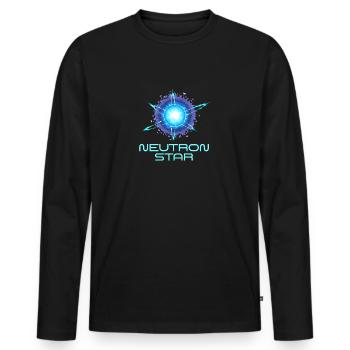 Neutronen Stern Wissenschaft Universum - Männer Premium Bio Langarmshirt - Schwarz - Vorne - Nico (187cm)