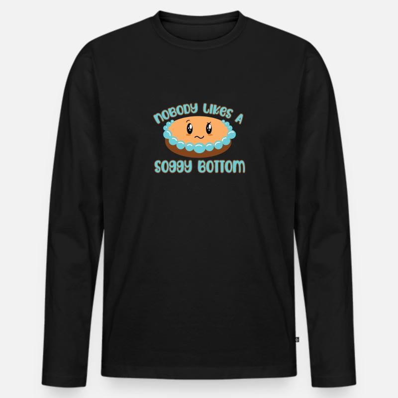 Niemand Mag Einen Weichen Boden - Männer Premium Bio Langarmshirt - Schwarz
