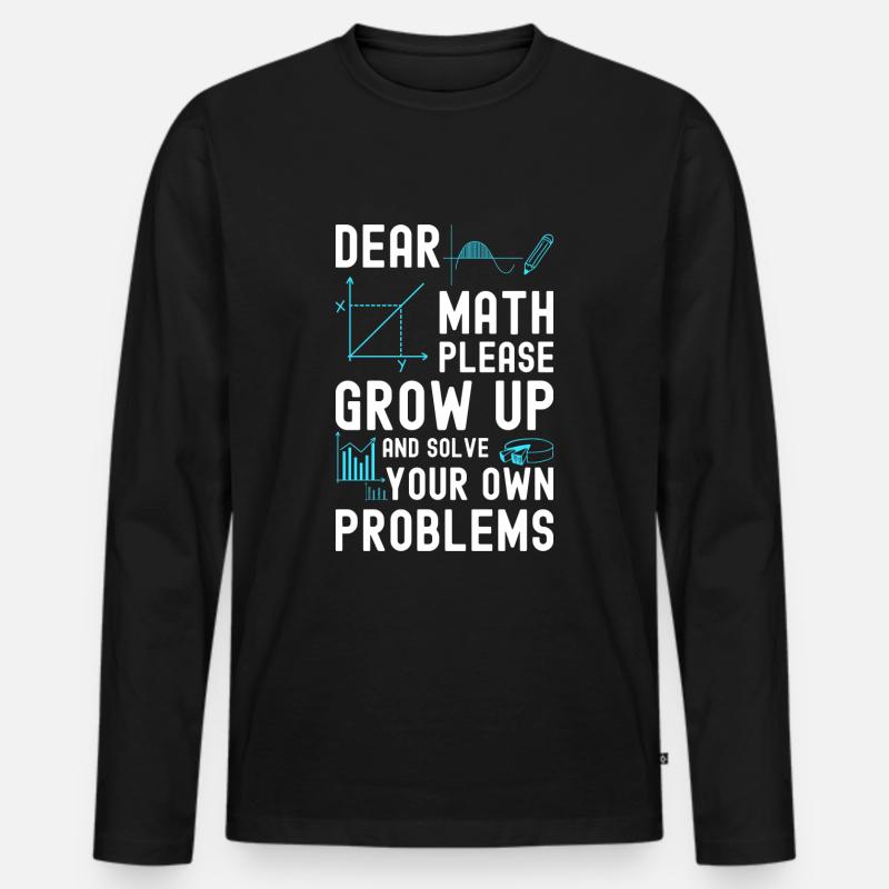 Student Uni Jura - Männer Premium Bio Langarmshirt - Schwarz