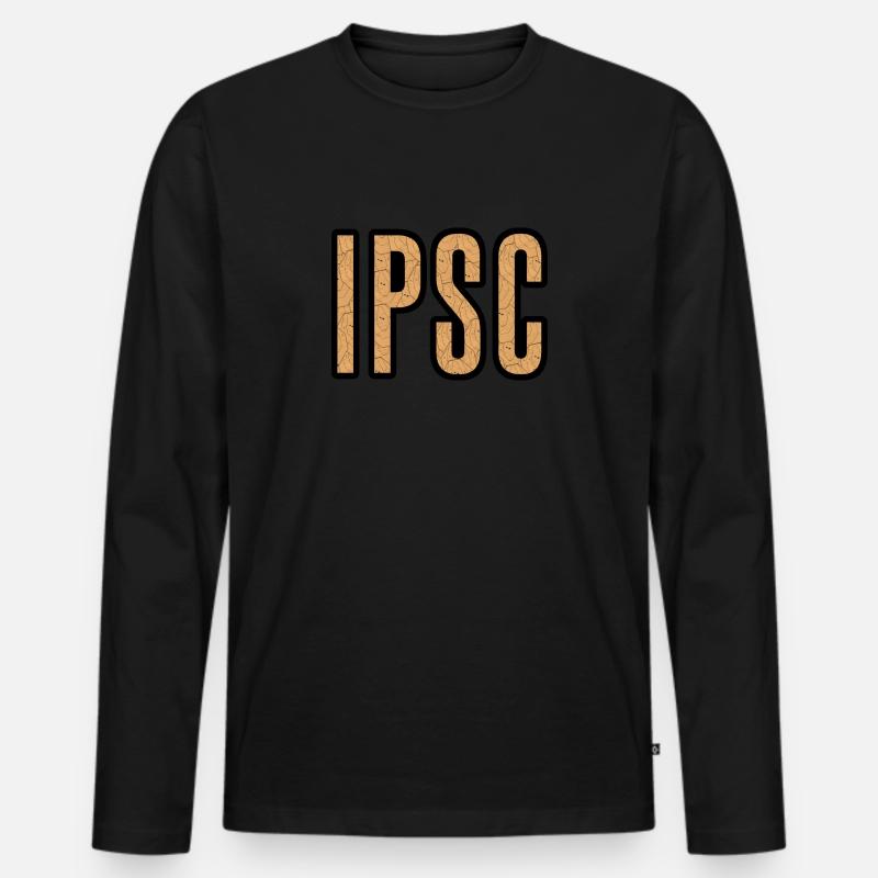 IPSC-Ziele - Männer Premium Bio Langarmshirt - Schwarz