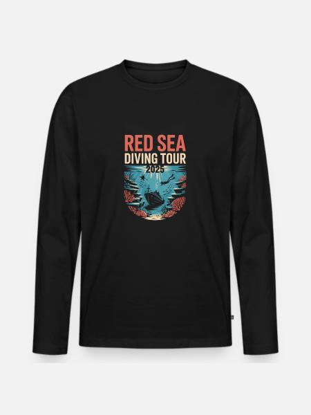 DivingTour RedSea 2025 - Men's Premium Organic Long Sleeve Shirt - black