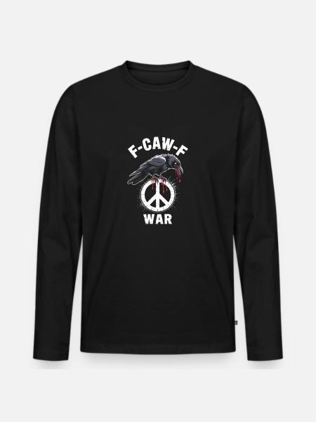 FCAWF War - Men's Premium Organic Long Sleeve Shirt - black