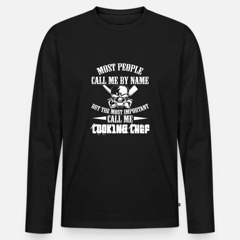 Küchenchef Küchenchef Chefkoch Geschenk - Männer Premium Bio Langarmshirt - Schwarz