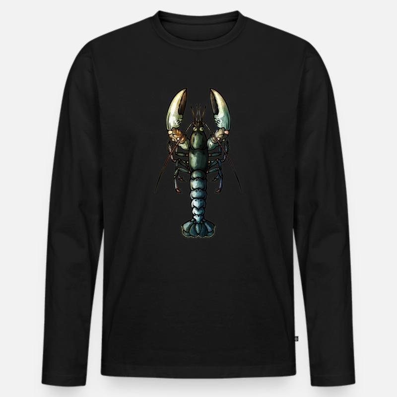 Hummer - Männer Premium Bio Langarmshirt - Schwarz
