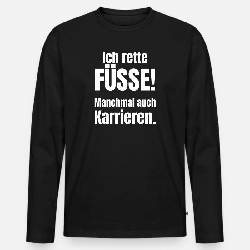 Orthopädietechniker - Männer Premium Bio Langarmshirt - Schwarz