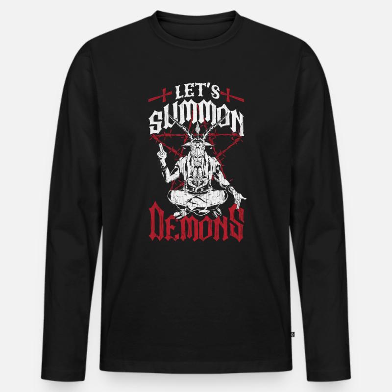 Occult - Männer Premium Bio Langarmshirt - Schwarz